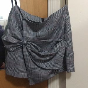 By the way plaid mini skirt